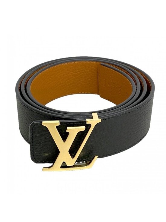 Louis Vuitton Belt Taurillon LV Initial 40 Reversible Brown Noir